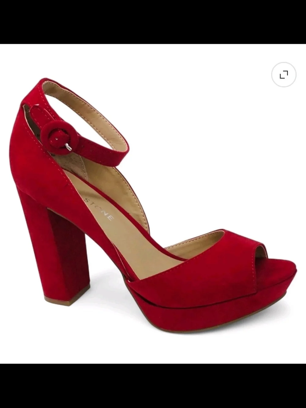 Sun + Stone “Reemaaf” Red Platform Heels – Size 8.5 – New in Box